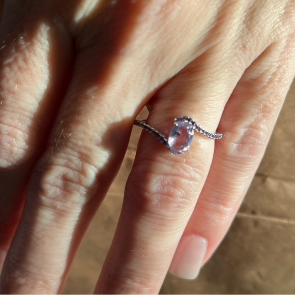 RBP 2151 Too Darling Lab Created light Amethyst size 8 - Picture 3 of 7